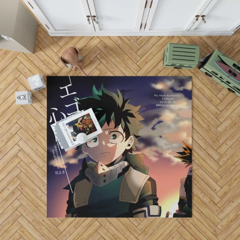 Izuku and Katsuki Eternal Rivals Anime Rug