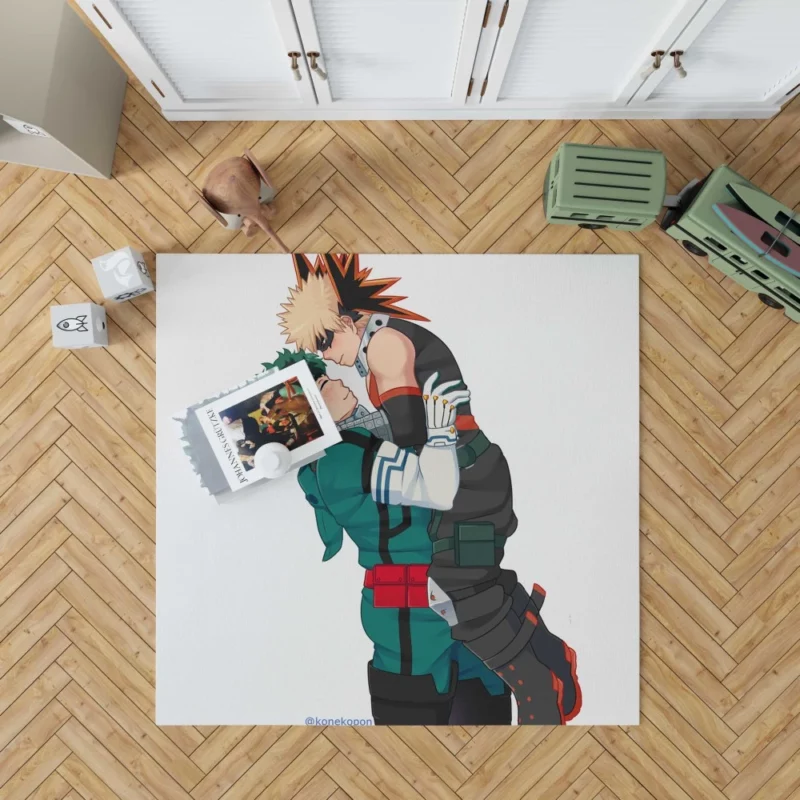 Izuku and Katsuki Explosive Duo Anime Rug