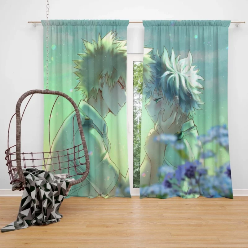 Izuku and Katsuki Explosive Rivalry Anime Curtain