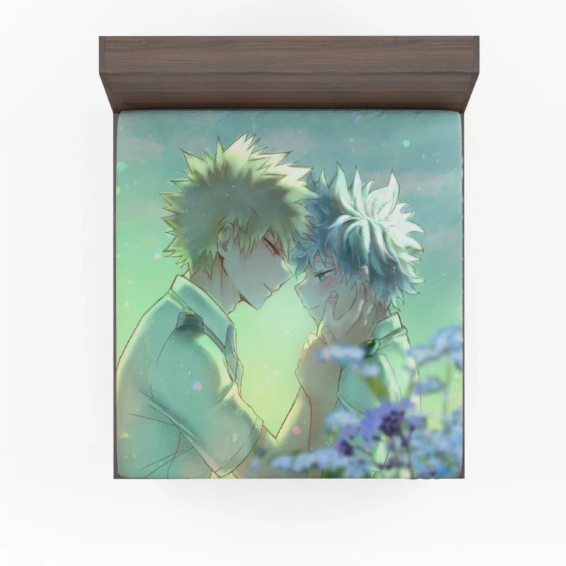 Izuku and Katsuki Explosive Rivalry Anime Fitted Sheet