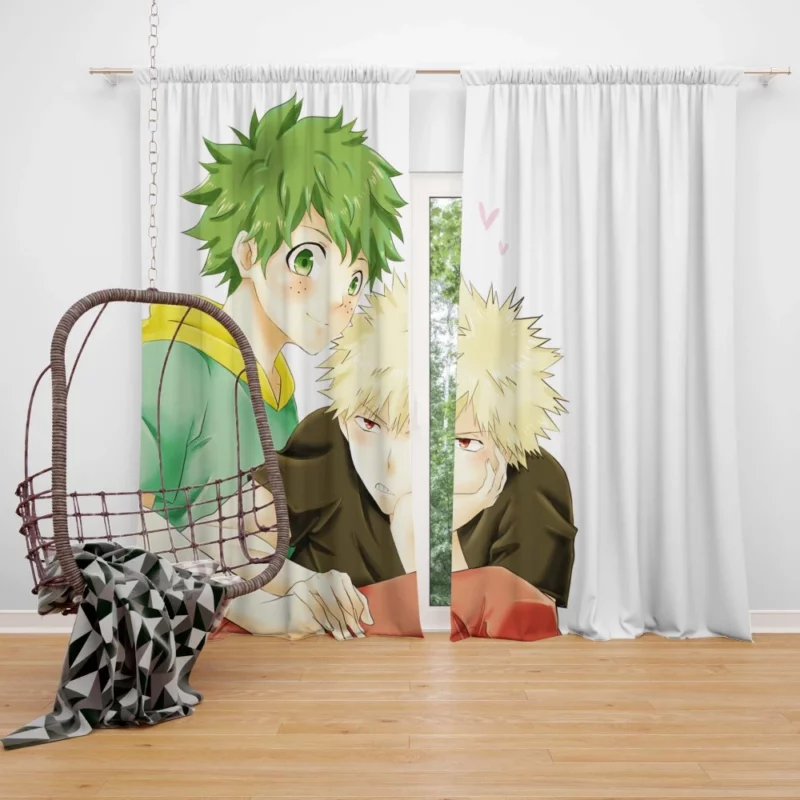 Izuku and Katsuki Unbreakable Bond Anime Curtain