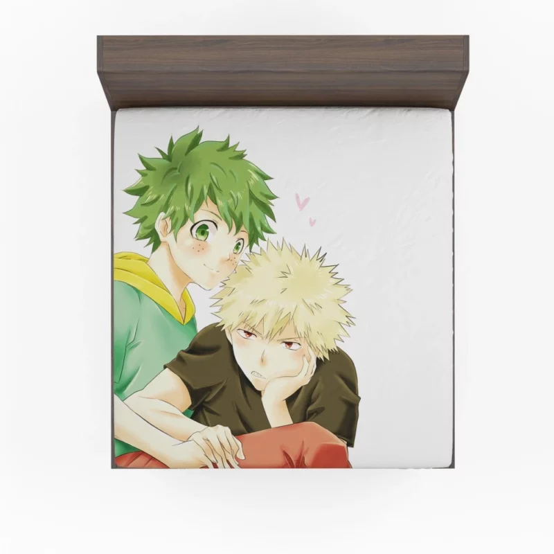 Izuku and Katsuki Unbreakable Bond Anime Fitted Sheet