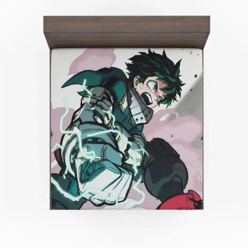 Izuku and Ochaco True Partners Anime Fitted Sheet