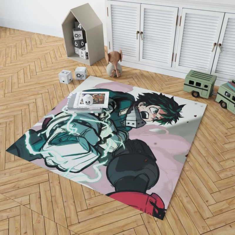 Izuku and Ochaco True Partners Anime Rug 1