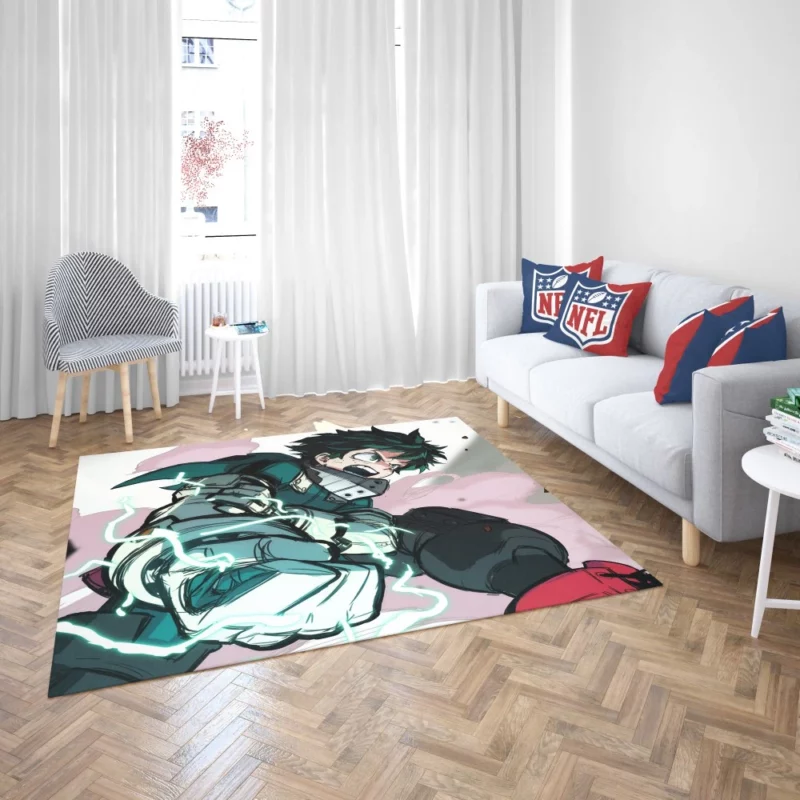 Izuku and Ochaco True Partners Anime Rug 2