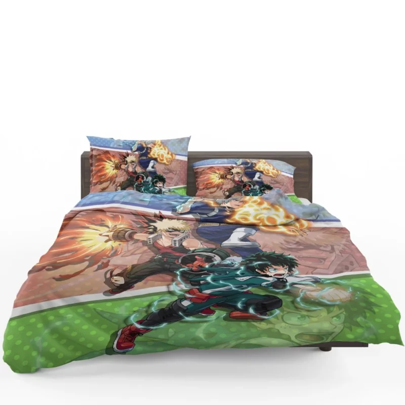 Izuku and Shoto Uniting Strengths Anime Bedding Set