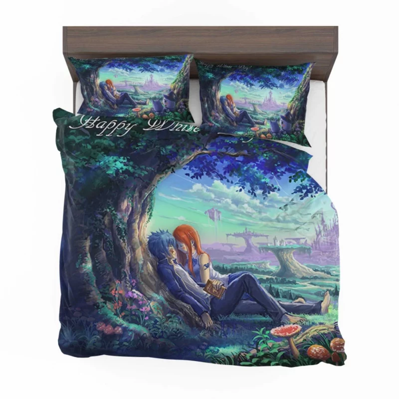 Jellal Erza and Fairy Tail Bonds Anime Bedding Set 1