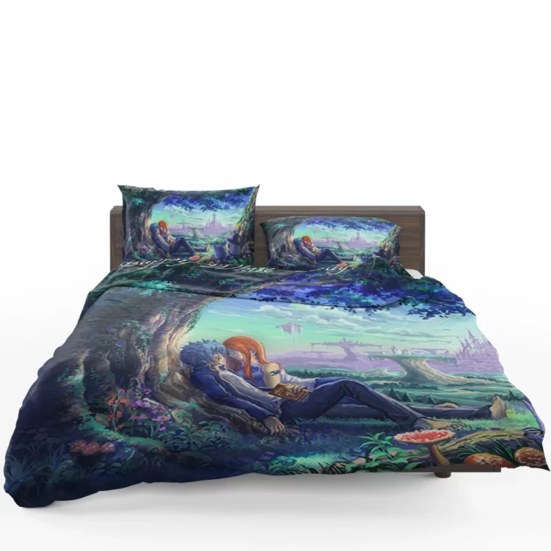 Jellal Erza and Fairy Tail Bonds Anime Bedding Set