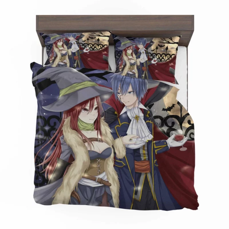 Jellal and Erza Halloween Charms Anime Bedding Set 1