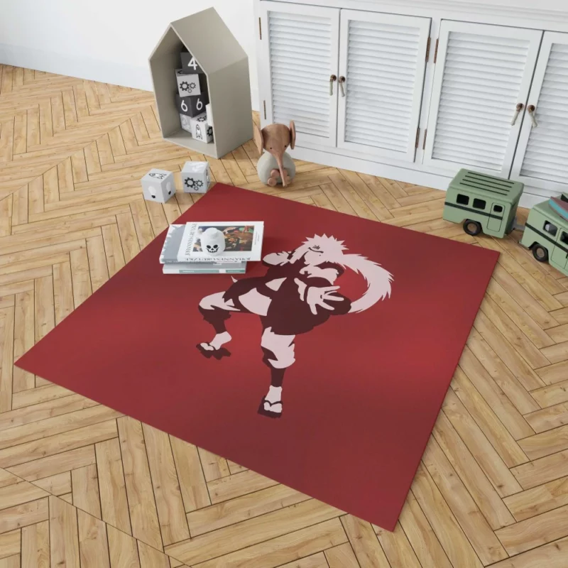 Jiraiya Flamboyant Look Anime Rug 1