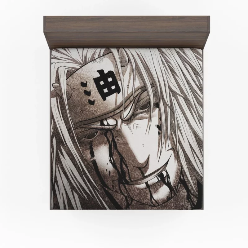 Jiraiya Legacy White-Haired Wound Anime Fitted Sheet