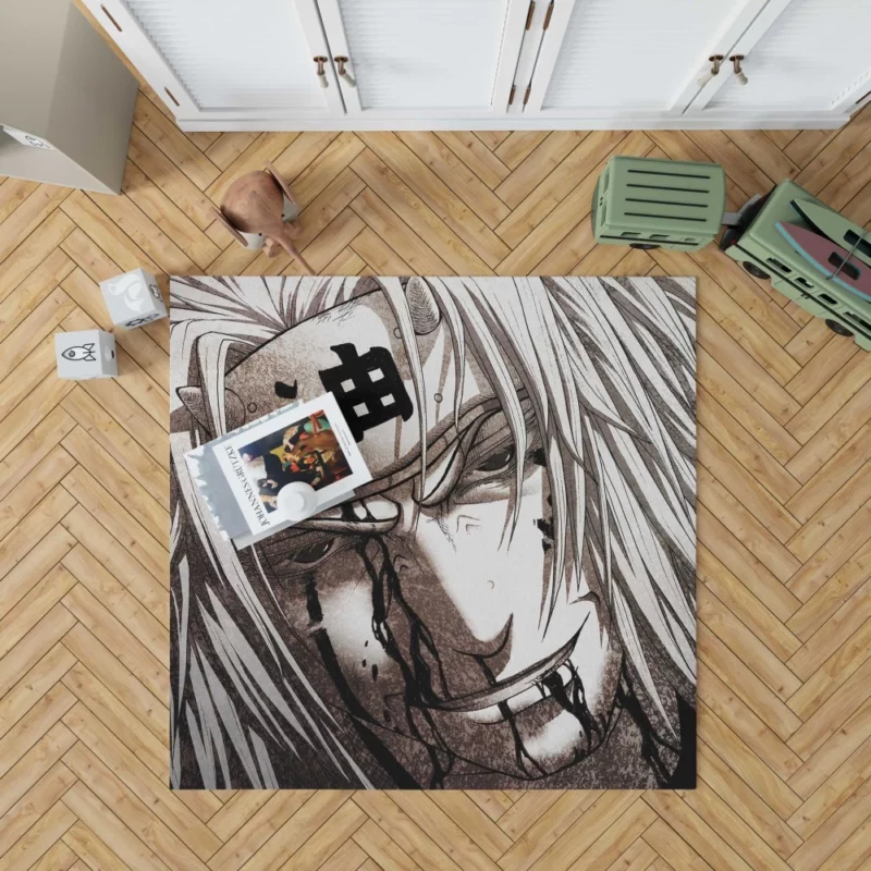 Jiraiya Legacy White-Haired Wound Anime Rug