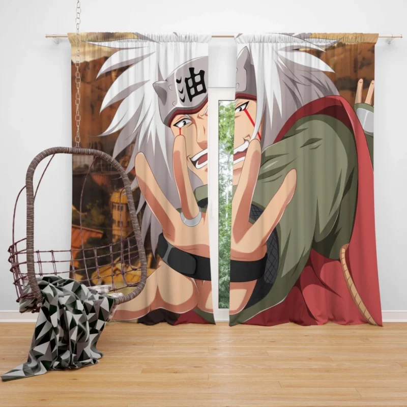 Jiraiya Teachings Naruto Mentor Anime Curtain