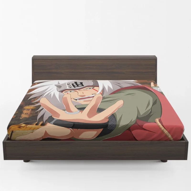 Jiraiya Teachings Naruto Mentor Anime Fitted Sheet 1