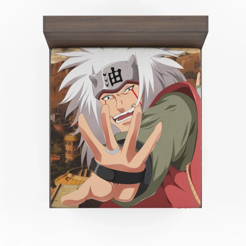 Jiraiya Teachings Naruto Mentor Anime Fitted Sheet