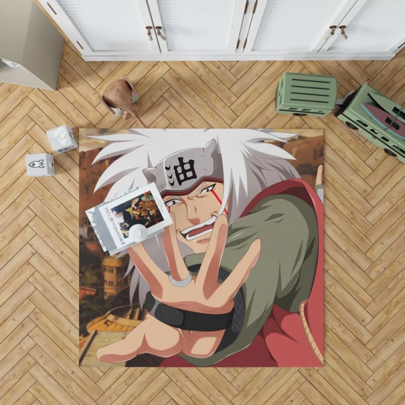 Jiraiya Teachings Naruto Mentor Anime Rug