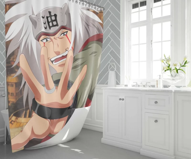 Jiraiya Teachings Naruto Mentor Anime Shower Curtain 1