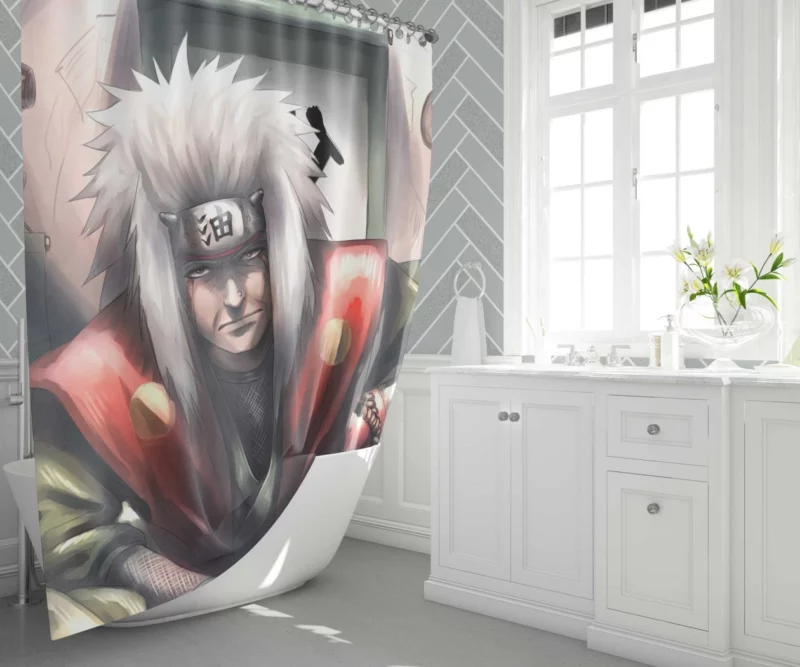 Jiraiya Toad Sage Adventures Anime Shower Curtain 1