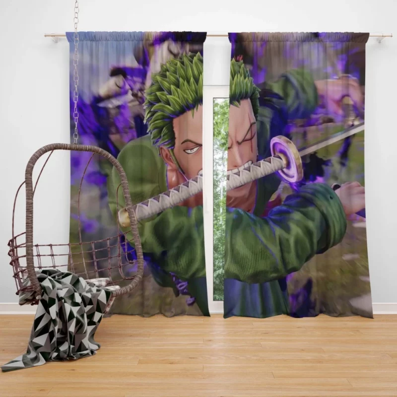 Jump Force Chronicles Zoro Might Anime Curtain