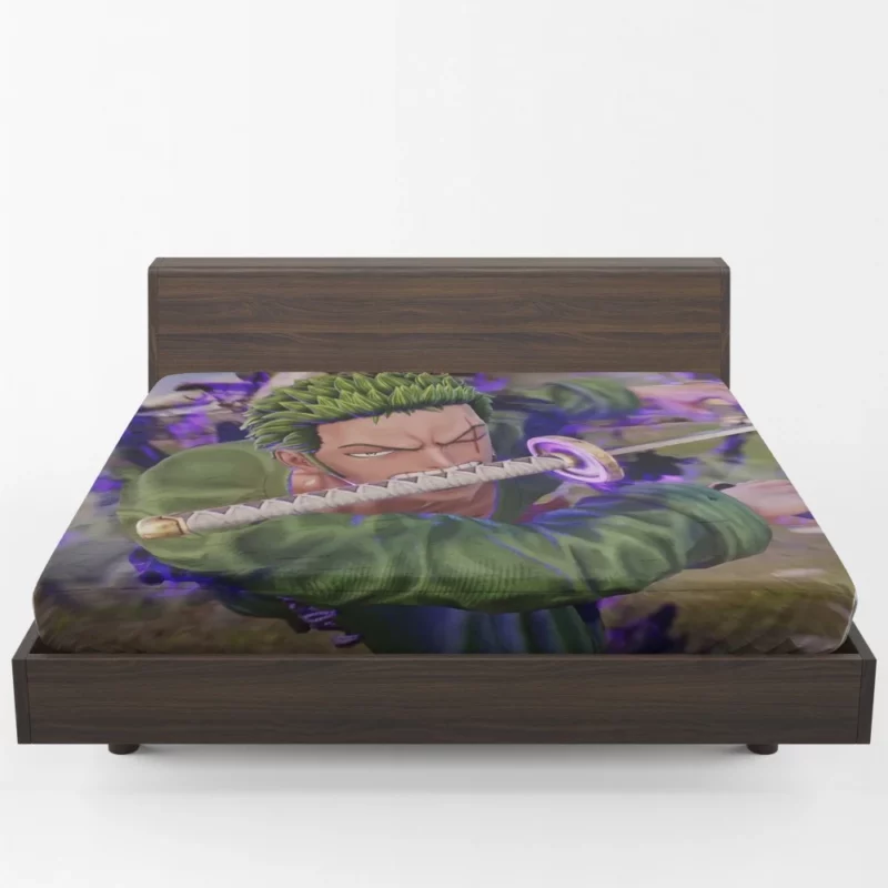 Jump Force Chronicles Zoro Might Anime Fitted Sheet 1