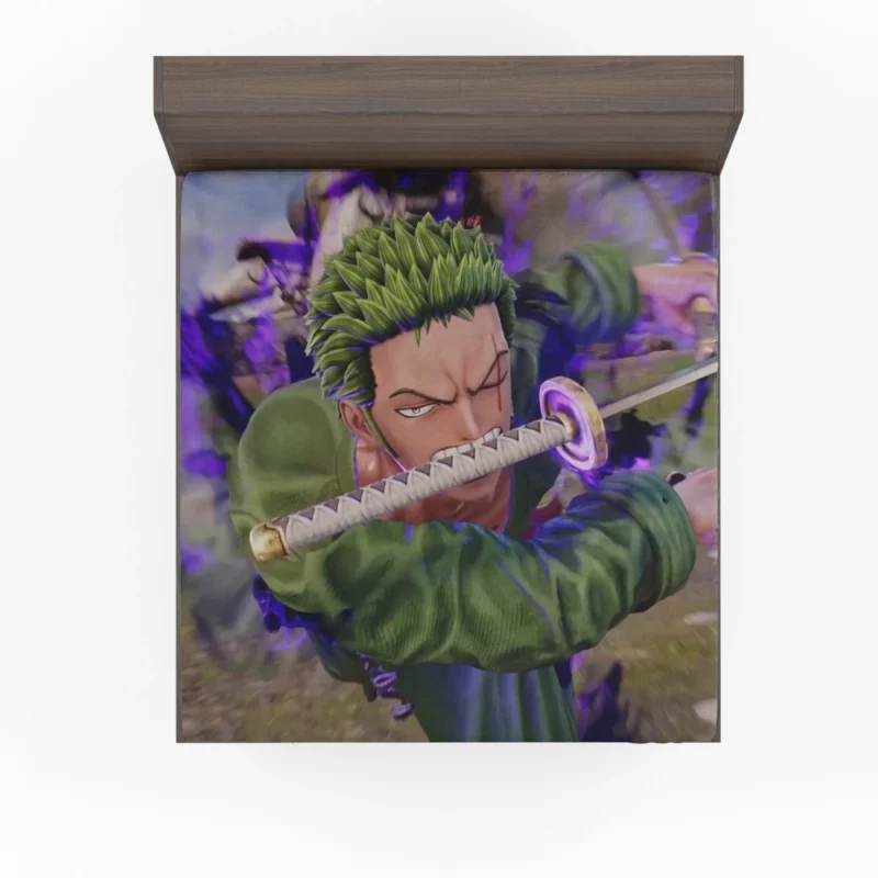 Jump Force Chronicles Zoro Might Anime Fitted Sheet