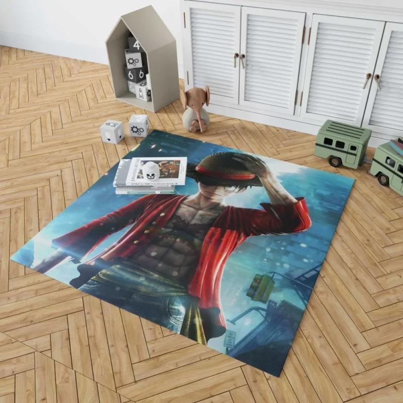 Jump Force Luffy Feat Anime Rug 1