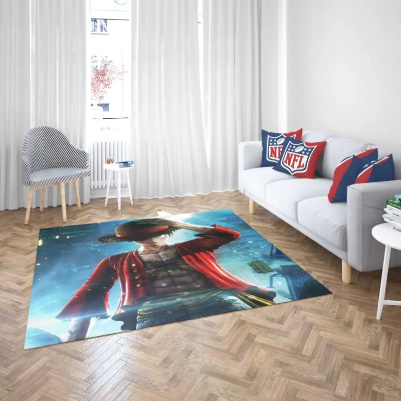 Jump Force Luffy Feat Anime Rug 2