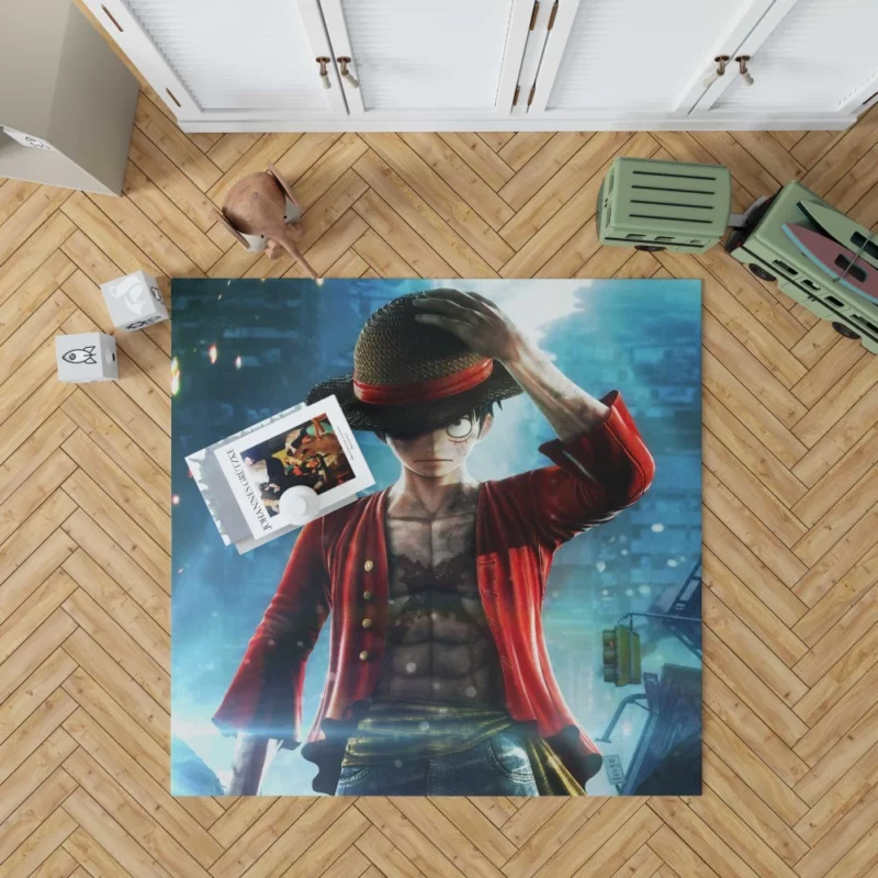 Jump Force Luffy Feat Anime Rug