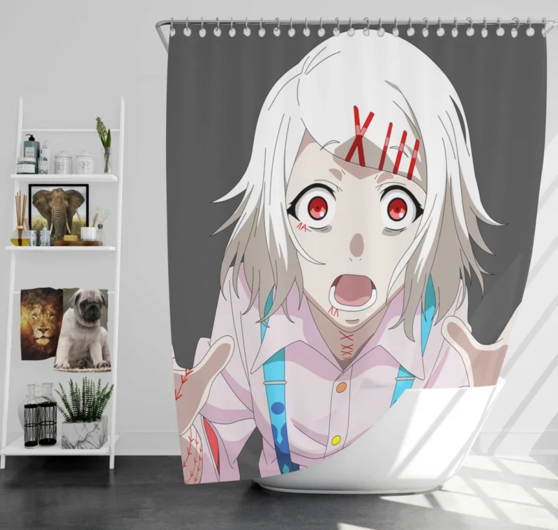 Juuzou Suzuya Scarlet Smile Anime Shower Curtain