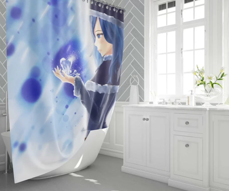 Juvia Lockser Blossoming Feelings Anime Shower Curtain 1