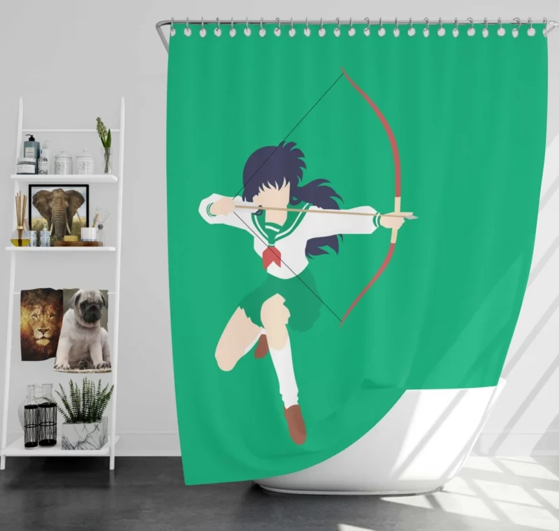 Kagome Higurashi Feudal Adventure Anime Shower Curtain