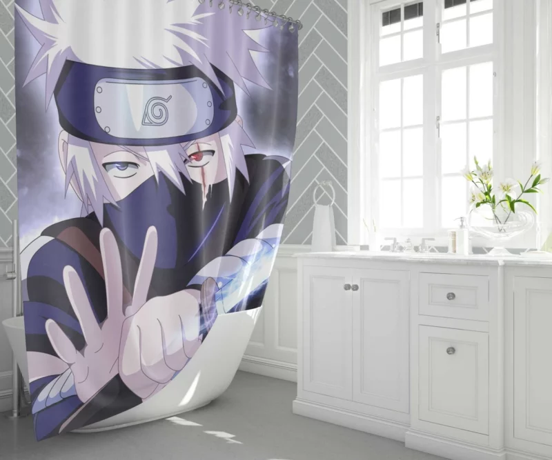 Kakashi Hatake Endless Wisdom Anime Shower Curtain 1