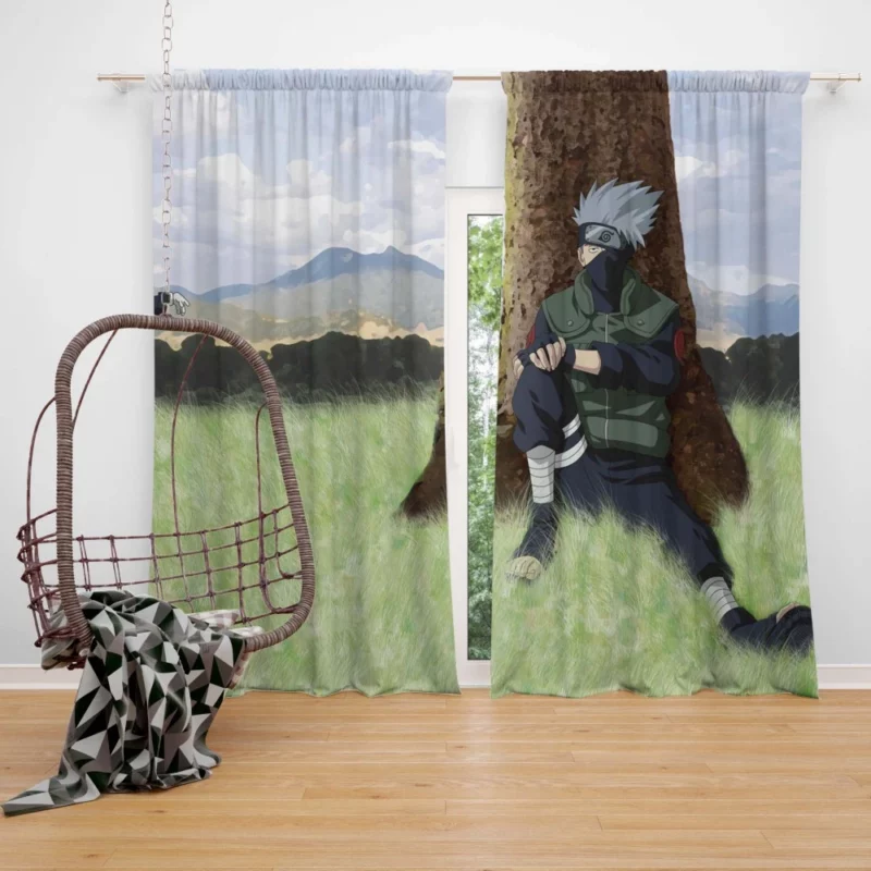 Kakashi Hatake Enduring Legacy Anime Curtain