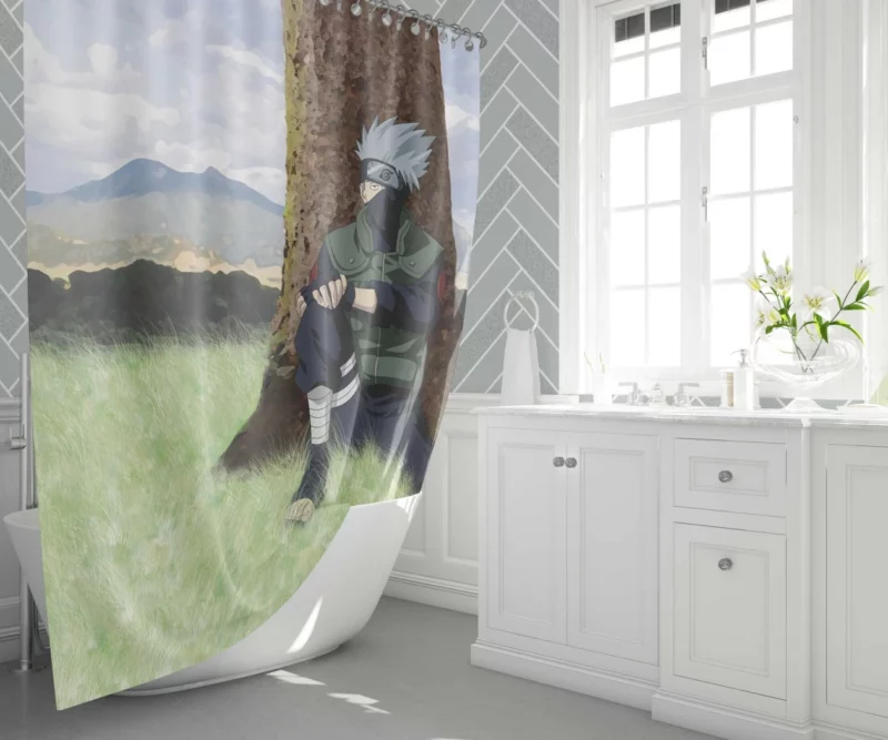 Kakashi Hatake Enduring Legacy Anime Shower Curtain 1