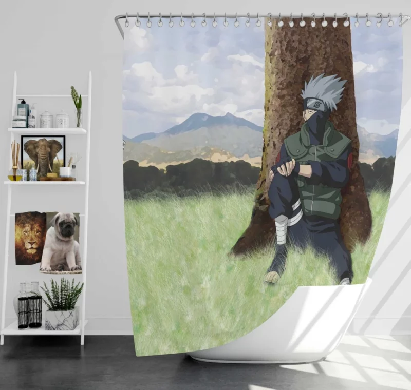 Kakashi Hatake Enduring Legacy Anime Shower Curtain