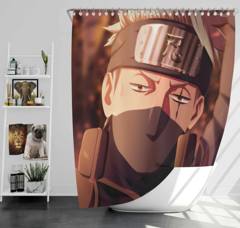 Kakashi Hatake Guidance Anime Shower Curtain