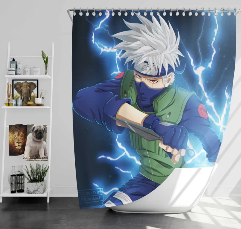 Kakashi Hatake Guiding Path Anime Shower Curtain