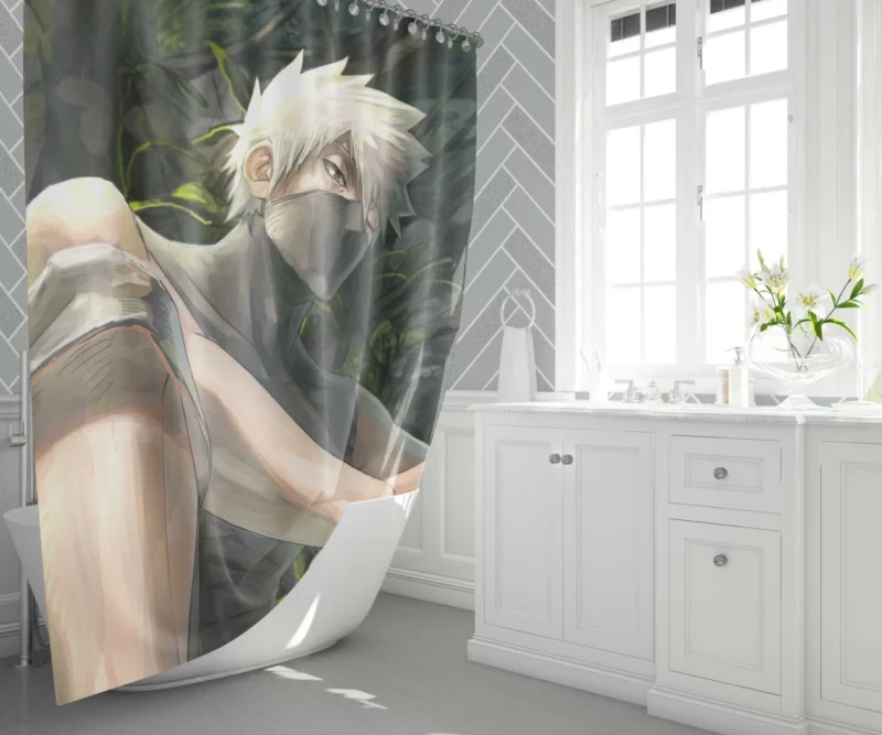 Kakashi Hatake Heroic Exploits Anime Shower Curtain 1