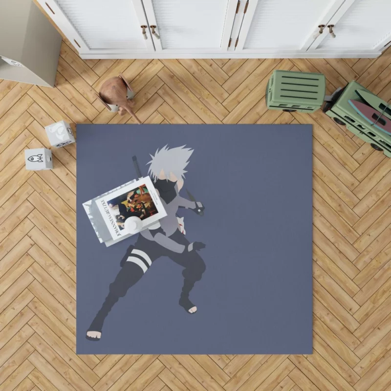 Kakashi Hatake Hokage Journey Anime Rug