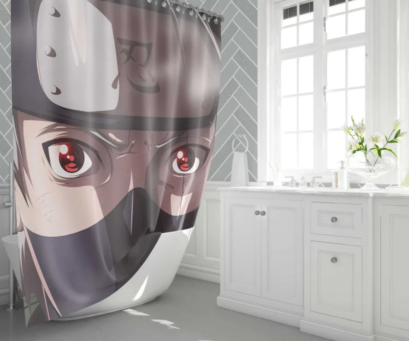 Kakashi Hatake Legendary Teacher Anime Shower Curtain 1