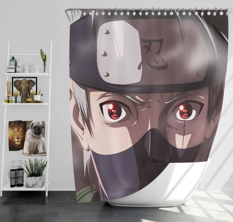 Kakashi Hatake Legendary Teacher Anime Shower Curtain