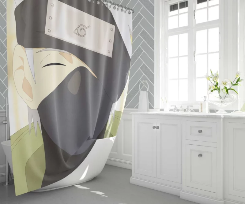 Kakashi Hatake Life Lessons Anime Shower Curtain 1