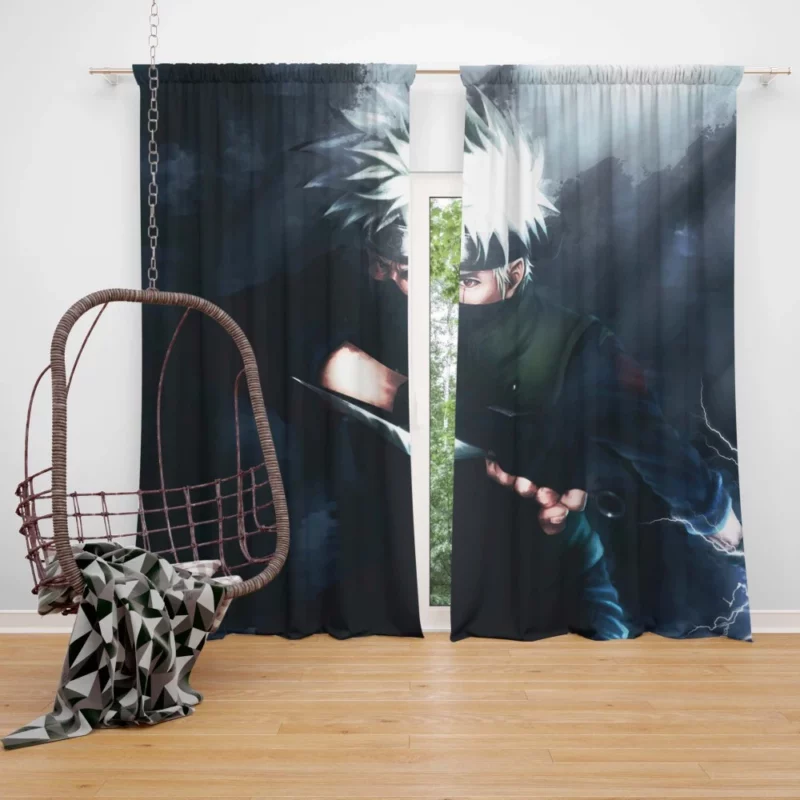 Kakashi Hatake Sharingan Guardian Anime Curtain