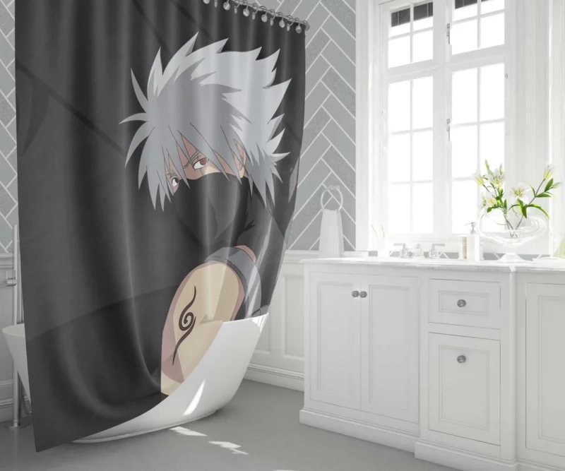 Kakashi Hatake Sharingan Power Anime Shower Curtain 1