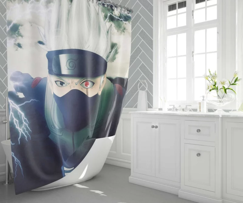 Kakashi Hatake Shrouded Past Anime Shower Curtain 1