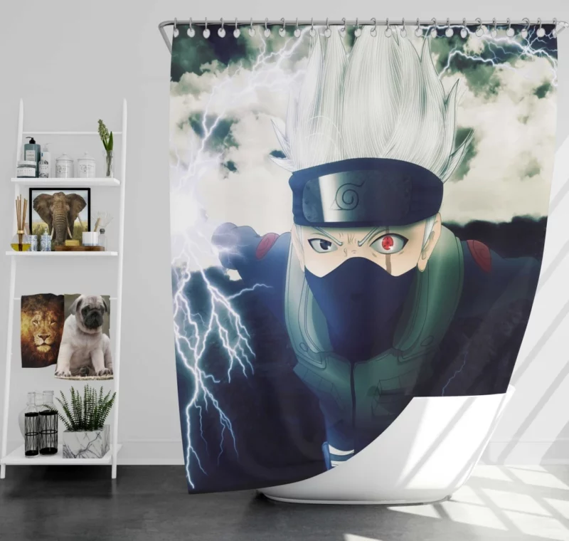 Kakashi Hatake Shrouded Past Anime Shower Curtain