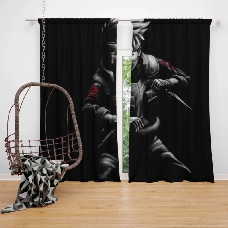 Kakashi Hatake Unveiled Wisdom Anime Curtain