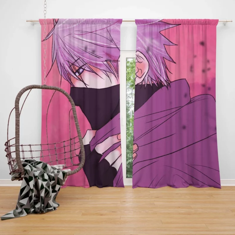 Kakashi Hatake Unyielding Resolve Anime Curtain