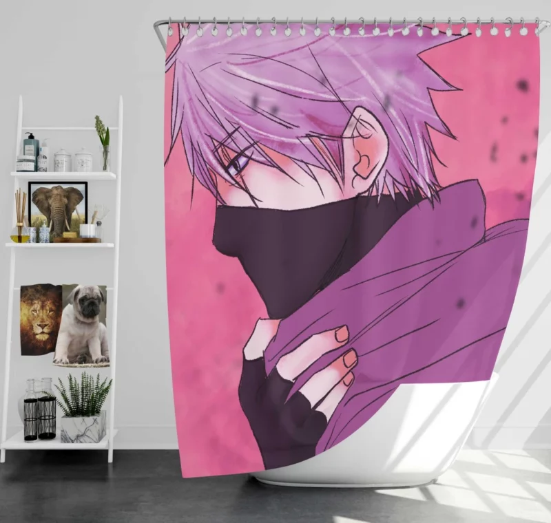 Kakashi Hatake Unyielding Resolve Anime Shower Curtain