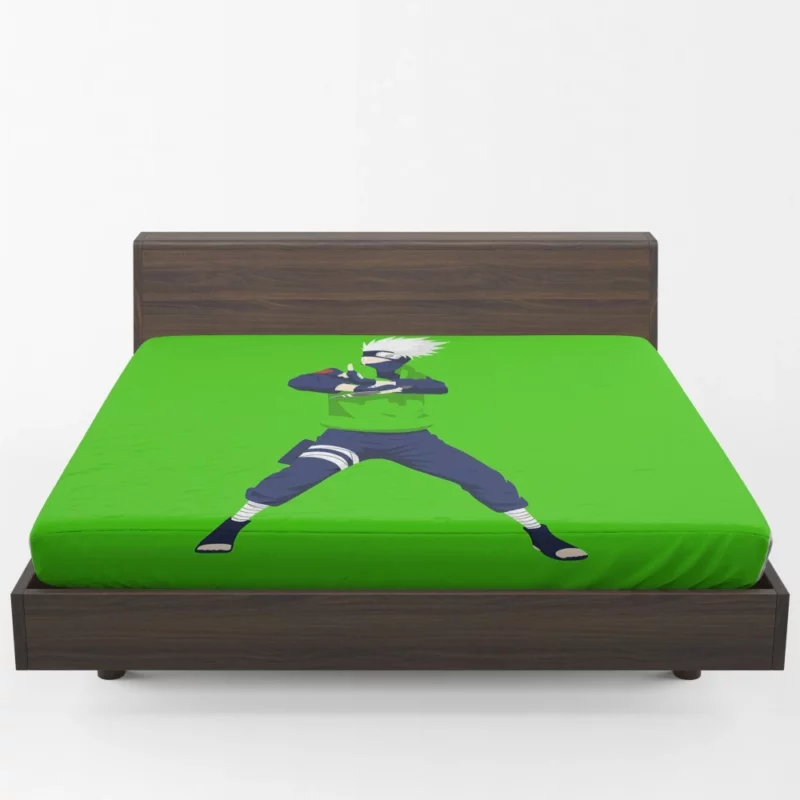 Kakashi Hatake White-Haired Hero Anime Fitted Sheet 1